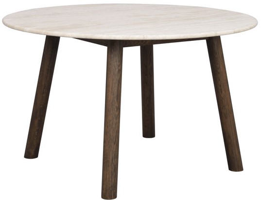 Spisebord 'Taransay' Rund 125cm - Beige/Brun