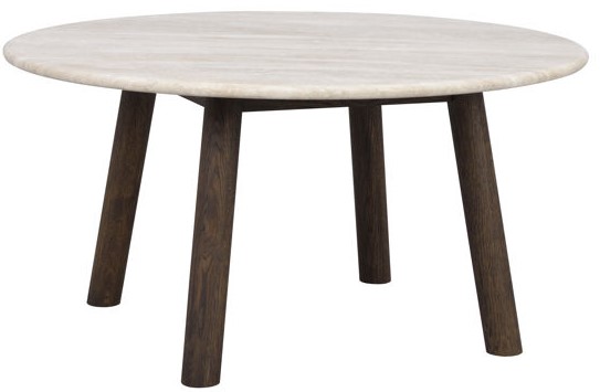 Sofabord 'Taransay' Rund 90cm - Beige/Brun