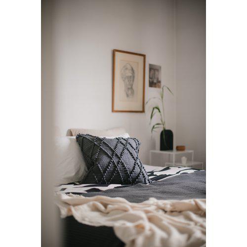 Pudebetræk 'Alma' 50x50 - Grå
