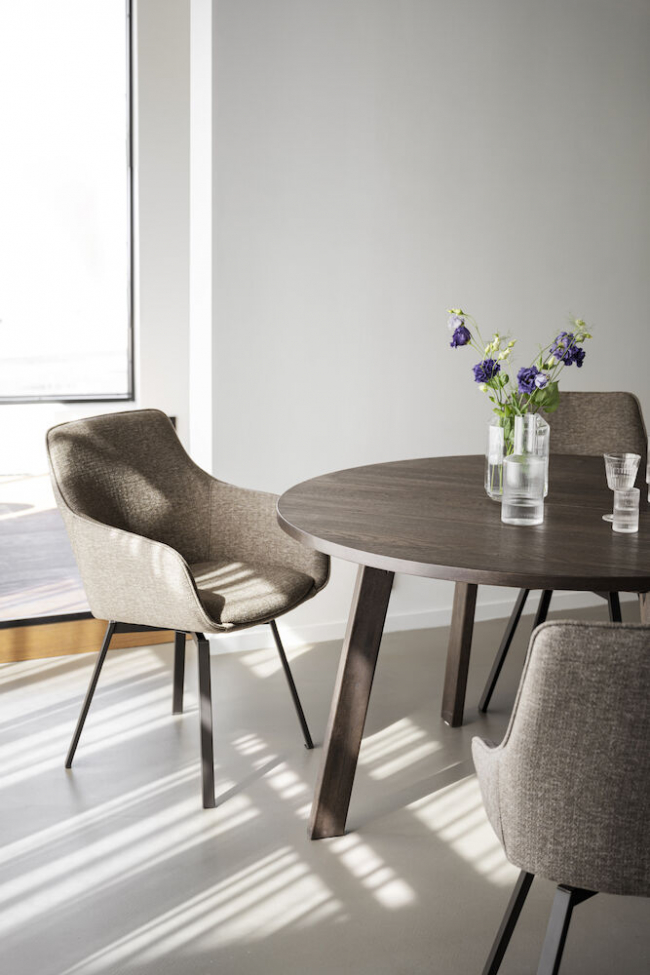 Spisebord 'Glenside' Rund 130cm - Brun