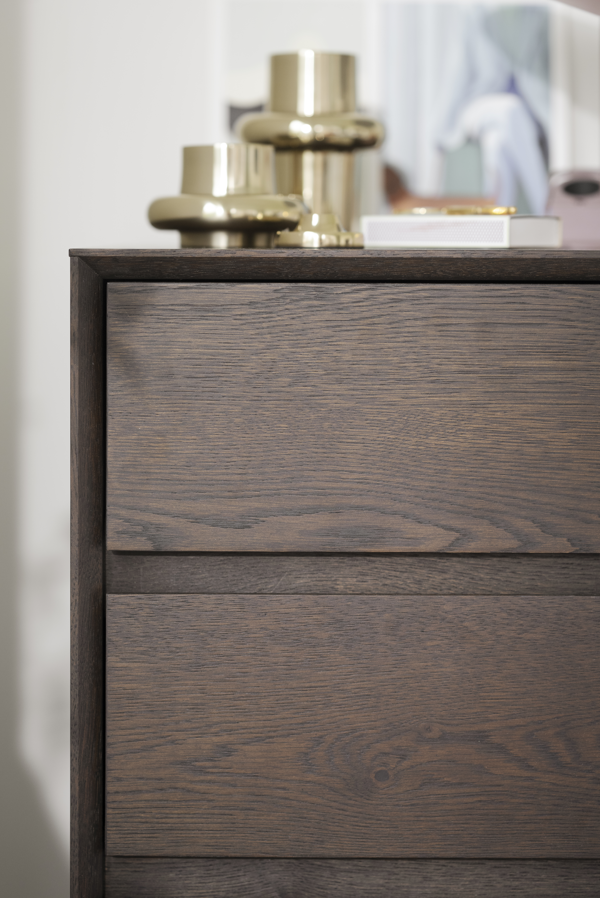 Kommode 'Mackay' 3L mellem - Brun