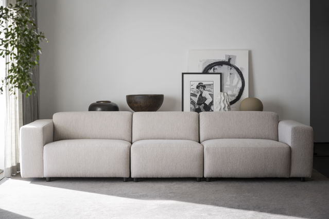 4-personers sofa 'Willard' - Lysbeige