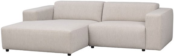 3-personers sofa 'Willard' chaise longue V - Lys beige