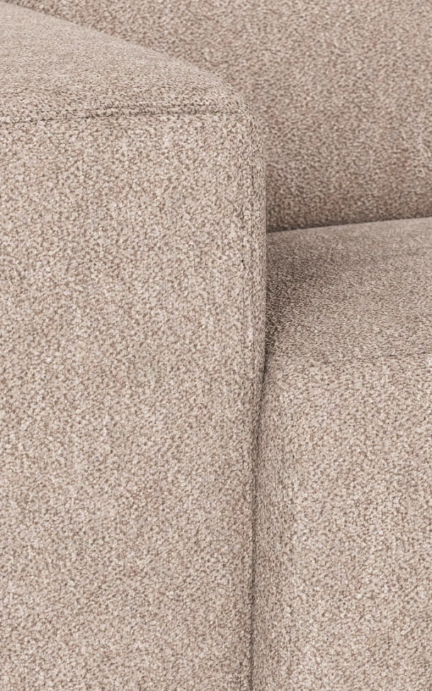 4-personers sofa 'Willard' chaise longue V - Lys beige