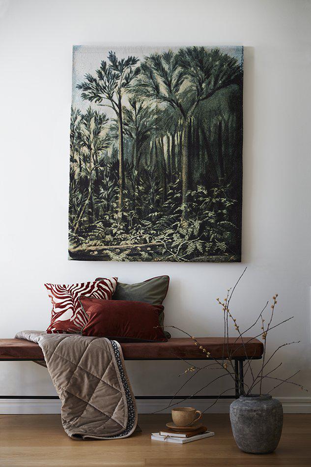 Vægdekoration 'Botanic' 100x127 - Grøn