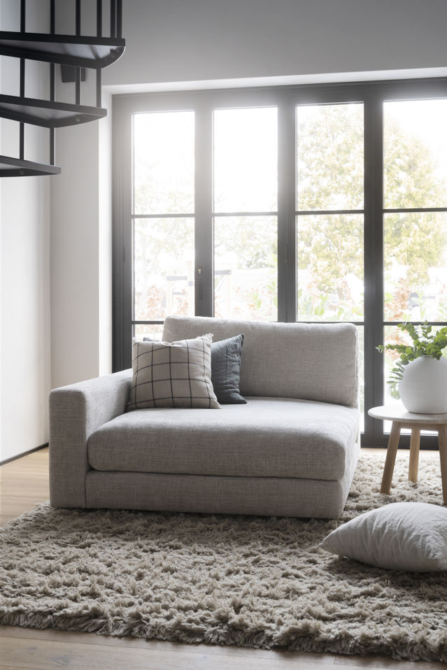 Chaise longue 'Duncan' V - Lys grå