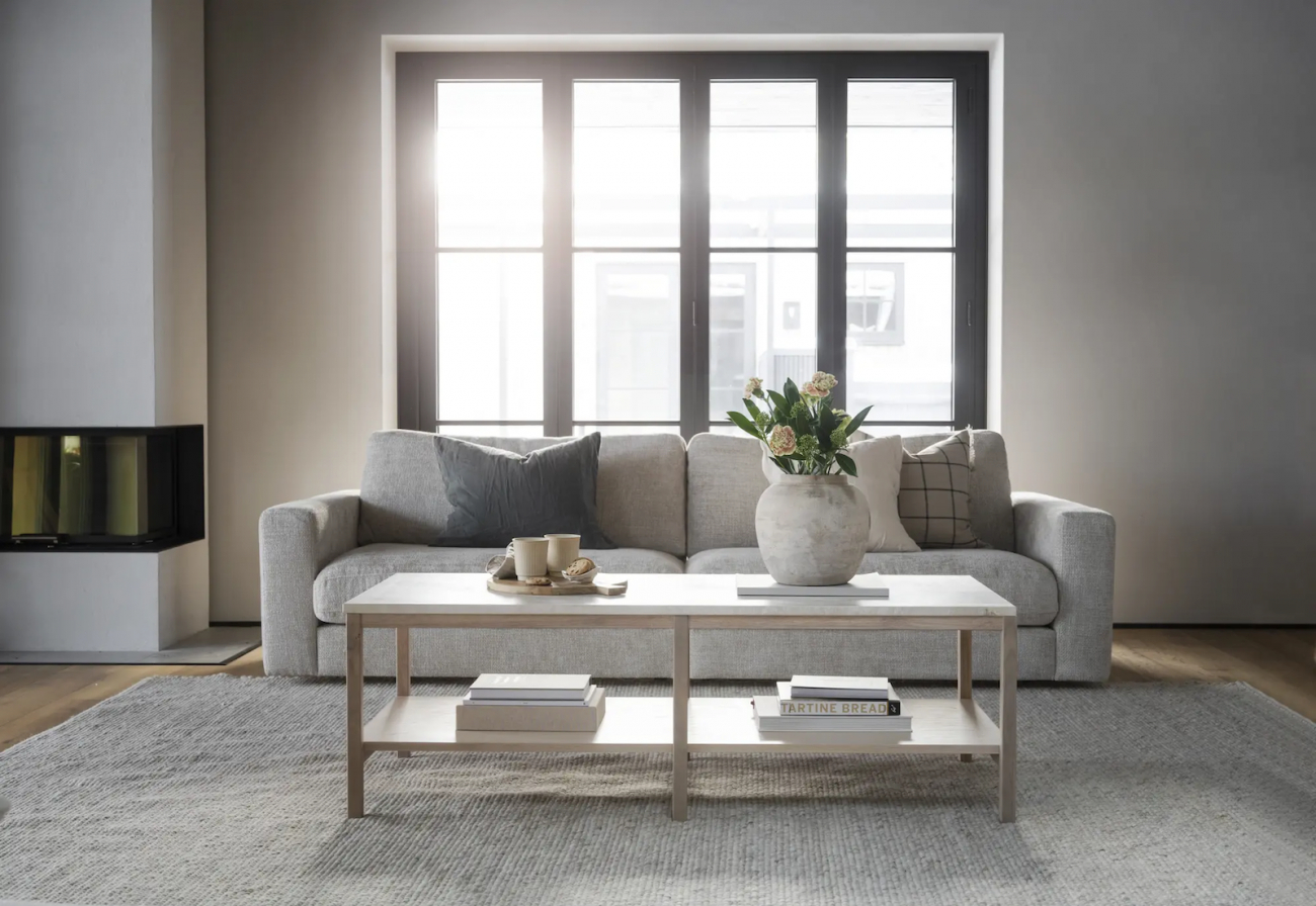 3-personers sofa 'Duncan' - Lys grå