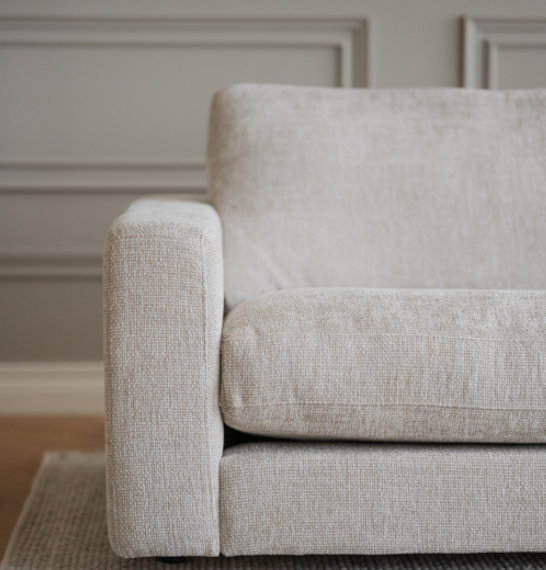 Hjørnesofa 'Duncan' Højre - Lys grå