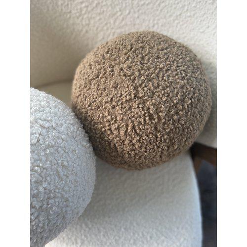 Pyntepude 'Elsie' 25cm - Beige/Brun