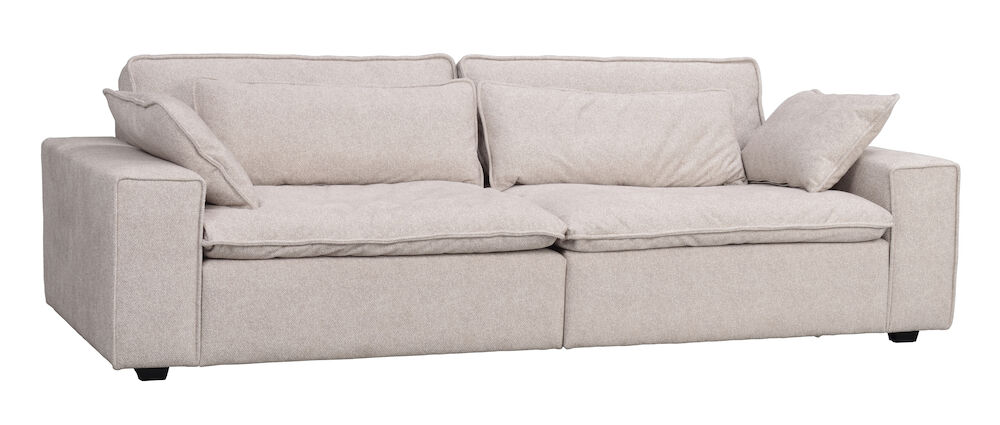 Sofa 'Rawlins' 3-sæde 259cm - Beige