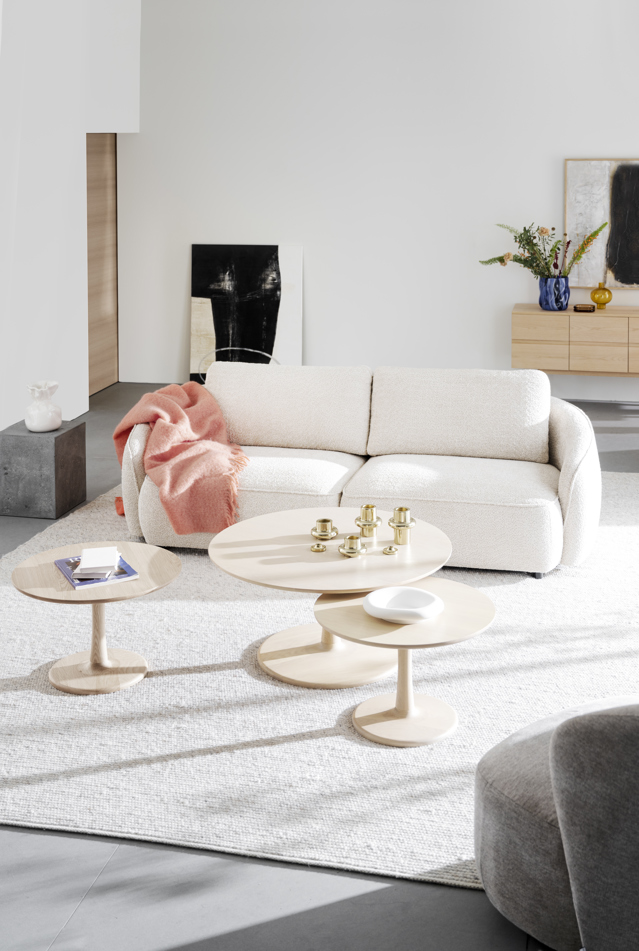 Sofa 3 personer 'Norris' - Lys beige