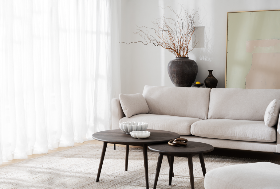 3-personers sofa 'Corwin' - Lysbeige