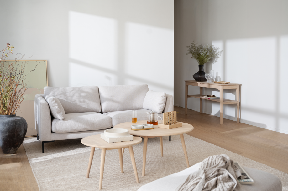 2-personers sofa 'Corwin' - Lysbeige