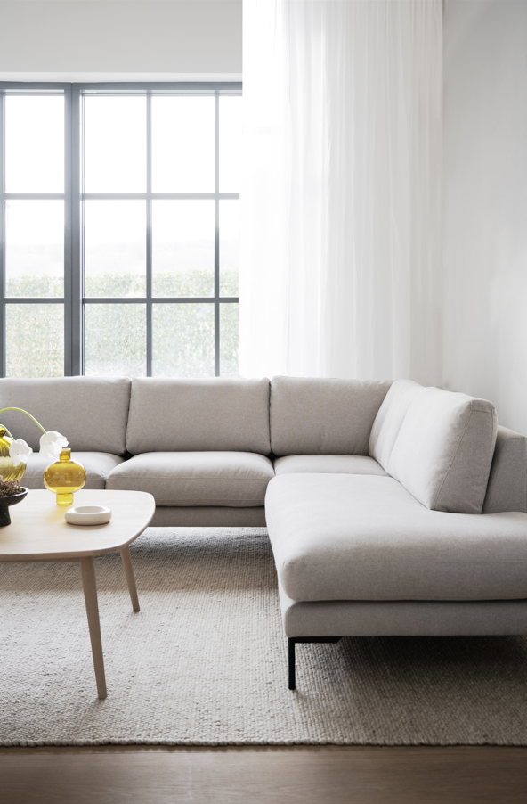 Sofa 'Corwin' Højre - Lysbeige