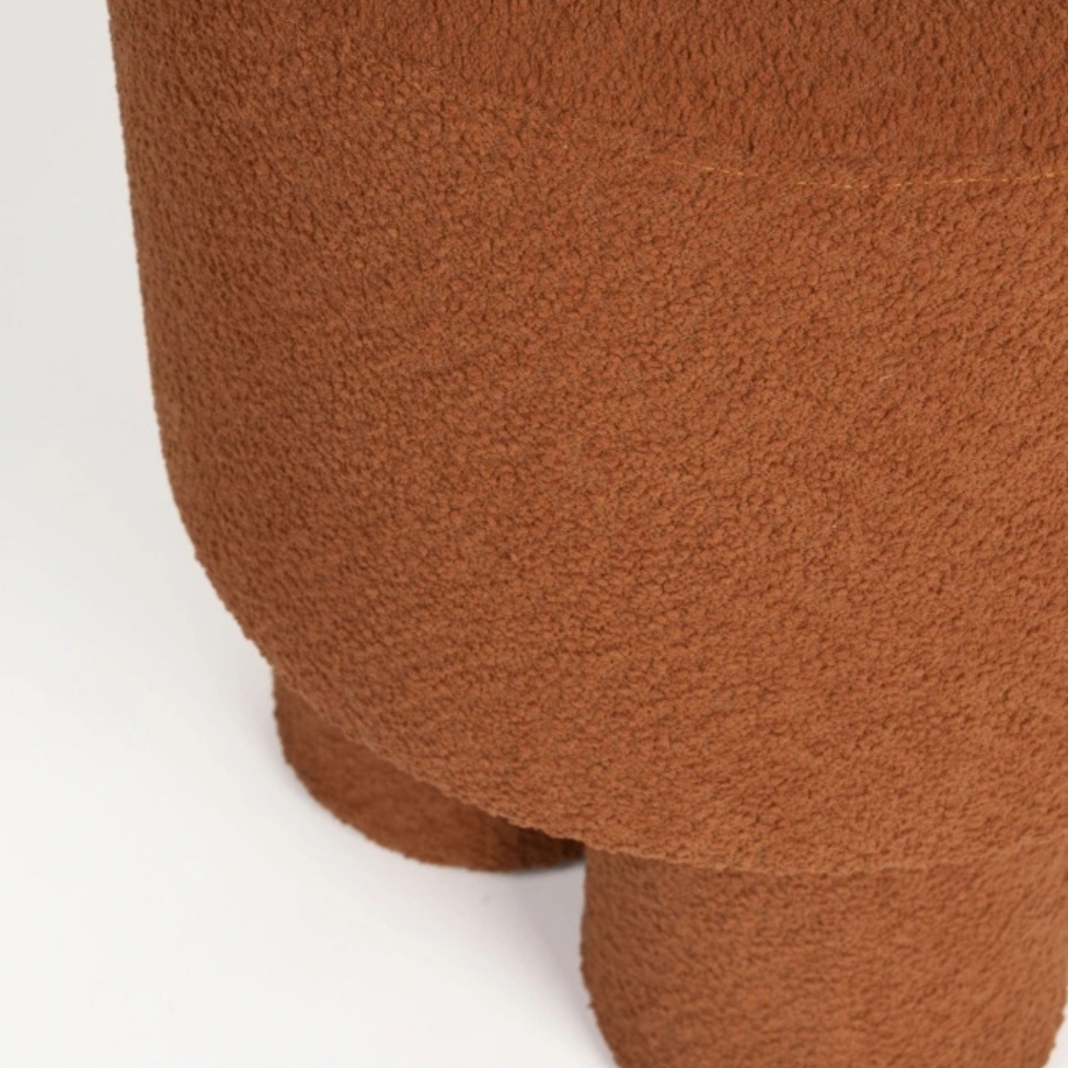 Puf 'Marcos' - R&oslash;d Brun