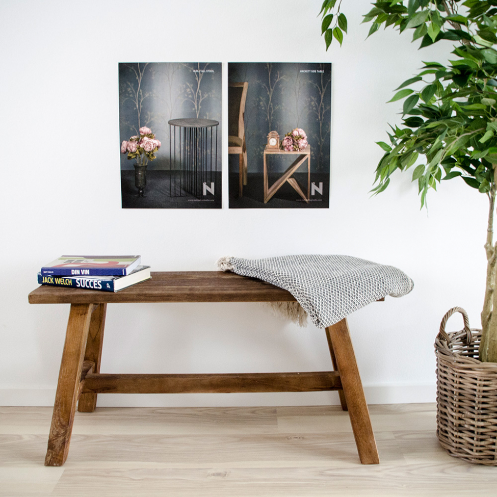 Træbænk 'Barcelona' 90x25cm - Teak