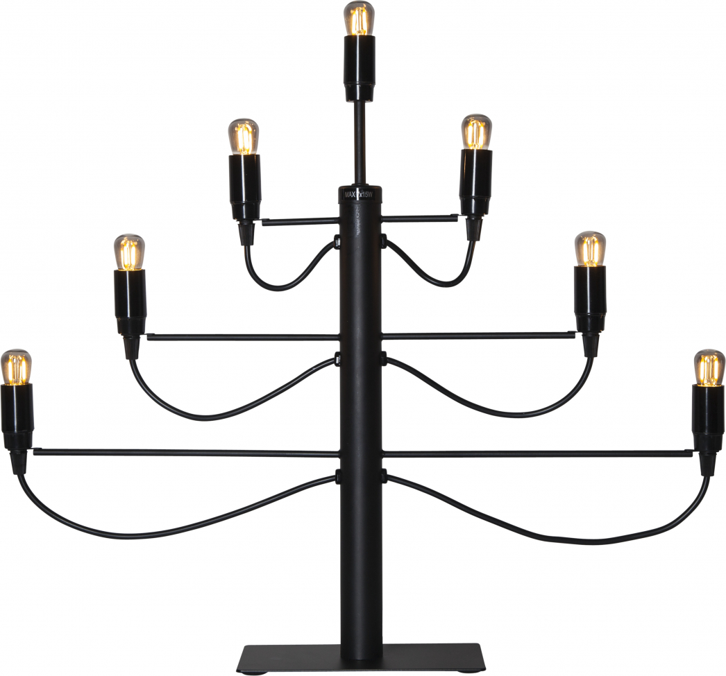 Adventsljusstake 'Milano' - Sort