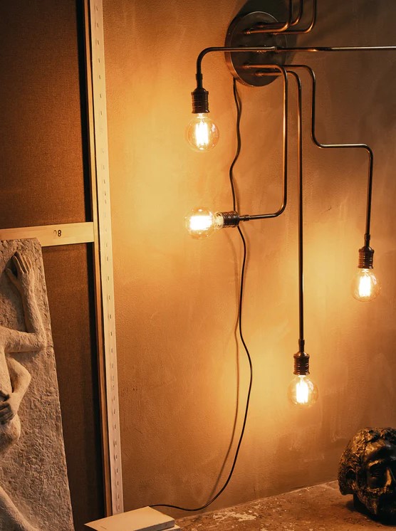 Loftlampe 'Devi' - Guld
