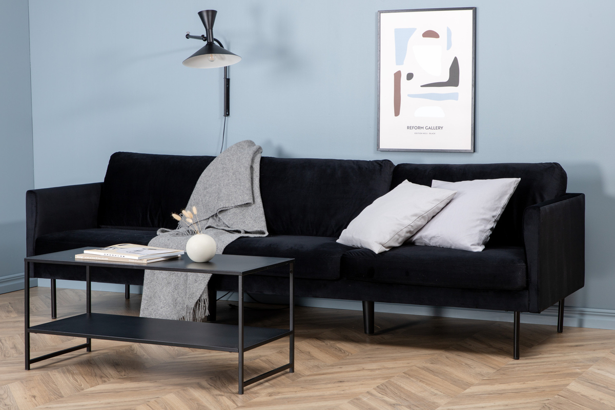 Sofa 'Åland' 3-sæde - Sort