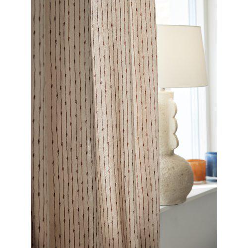 Gardin 'Unni' 2-pak 140x280 - Brun