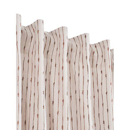 Gardin 'Unni' 2-pak 140x280 - Brun