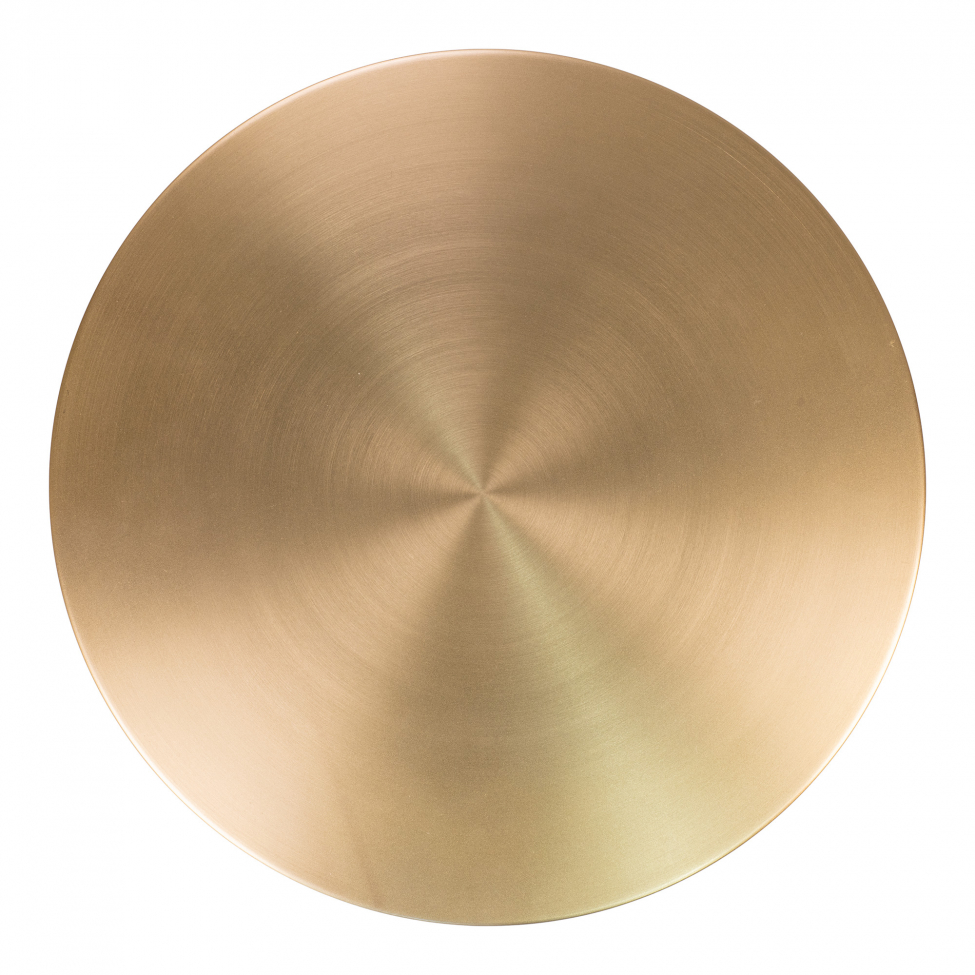 Sofabord 'Lecco' Rund 51cm - Marmor/Messing
