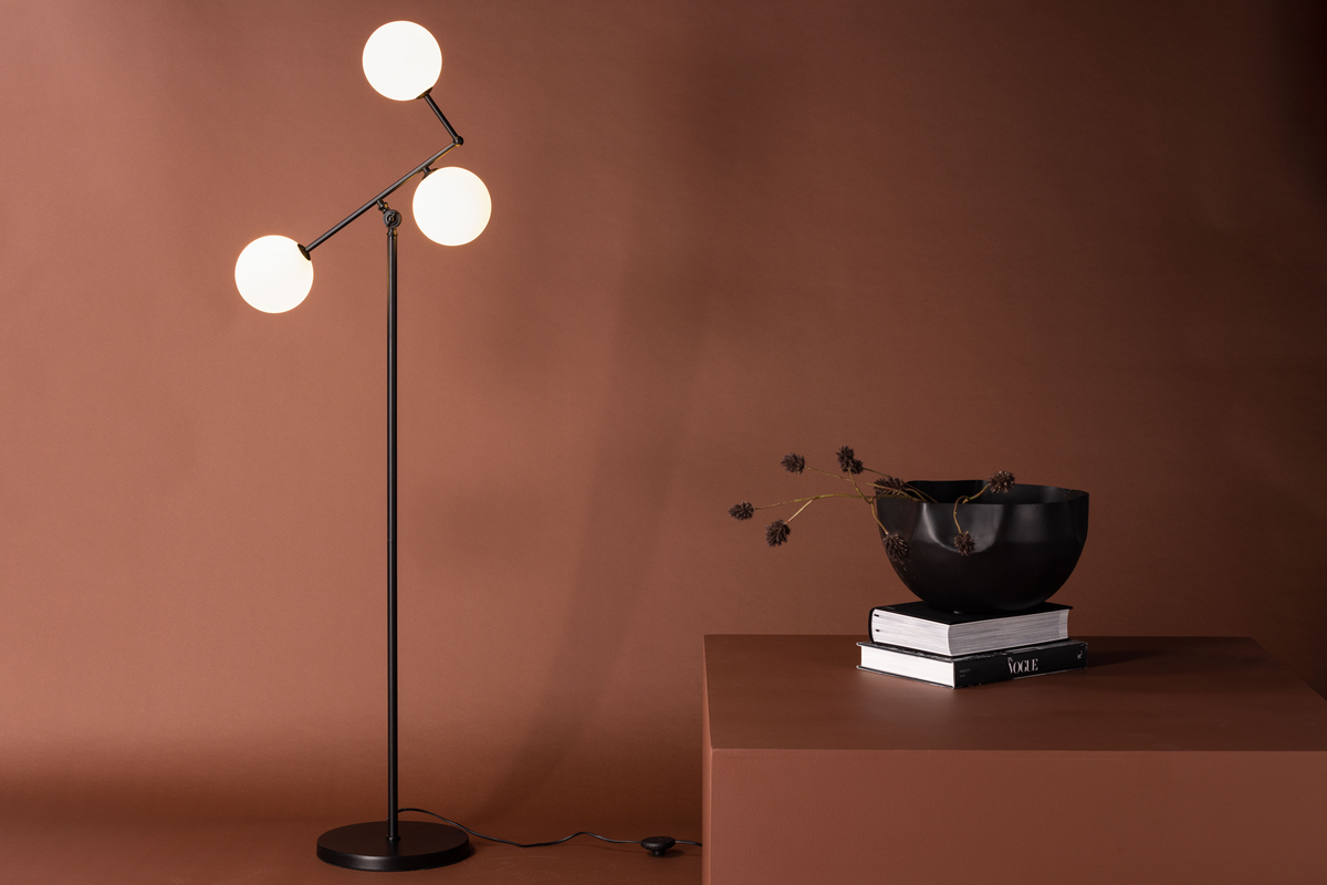 Gulvlampe 'Kinnekulle' - Sort