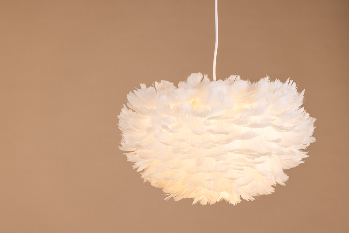 Loftlampe 45x45 'Lovisa' - Hvid