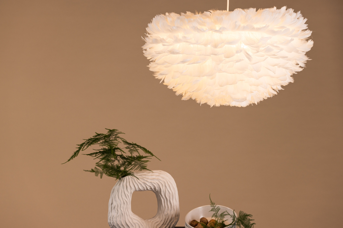 Loftlampe 60x60 'Lovisa' - Hvid