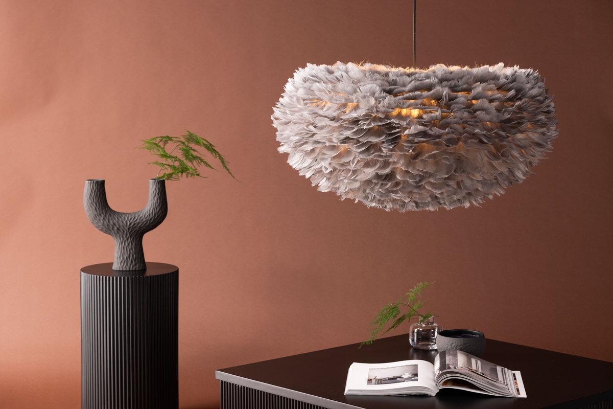Loftlampe 75x75 'Lovisa' - Grå