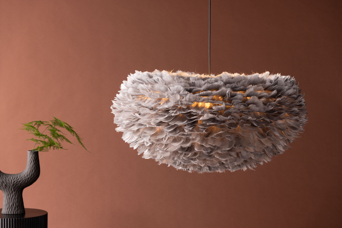 Loftlampe 75x75 'Lovisa' - Grå