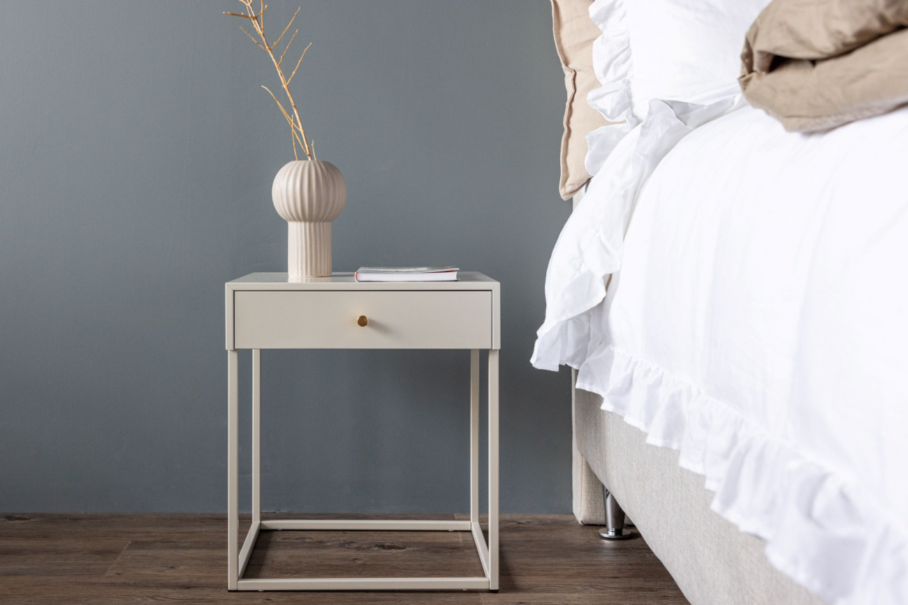 Nattbord 'Puglia' - Beige