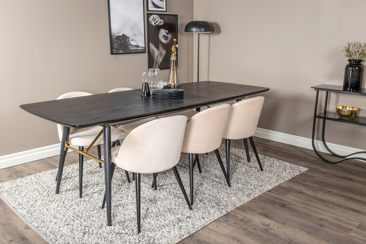Stol 'Elverum' - Beige/Sort