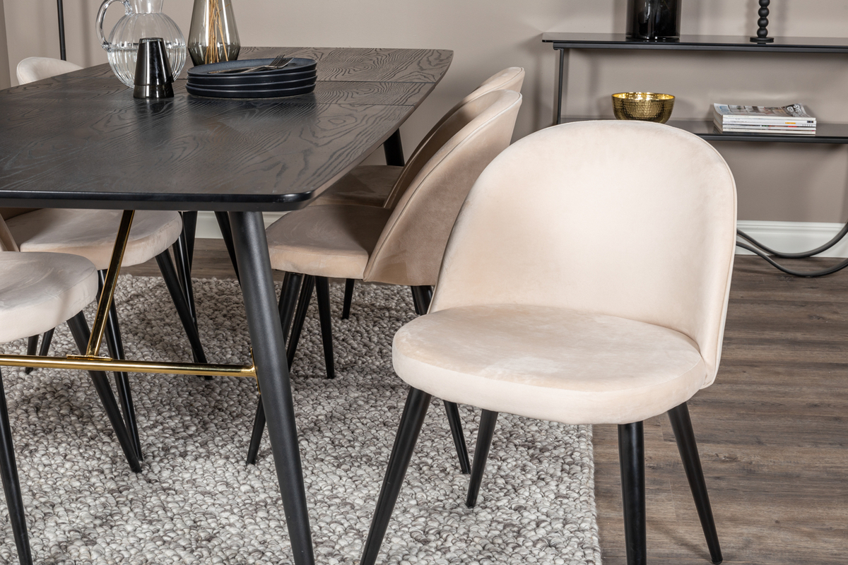 Stol 'Elverum' - Beige/Sort