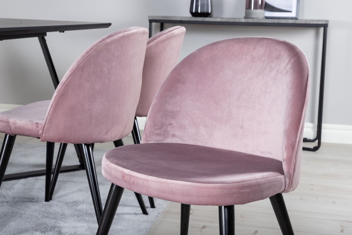 Stol 'Elverum' - Gammelrosa/Sort