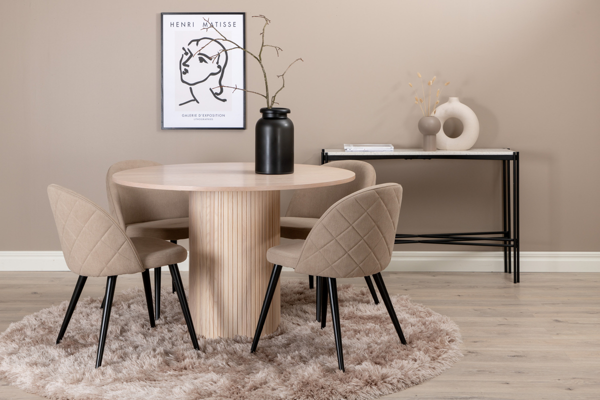 Stol 'Elverum' - Beige linned