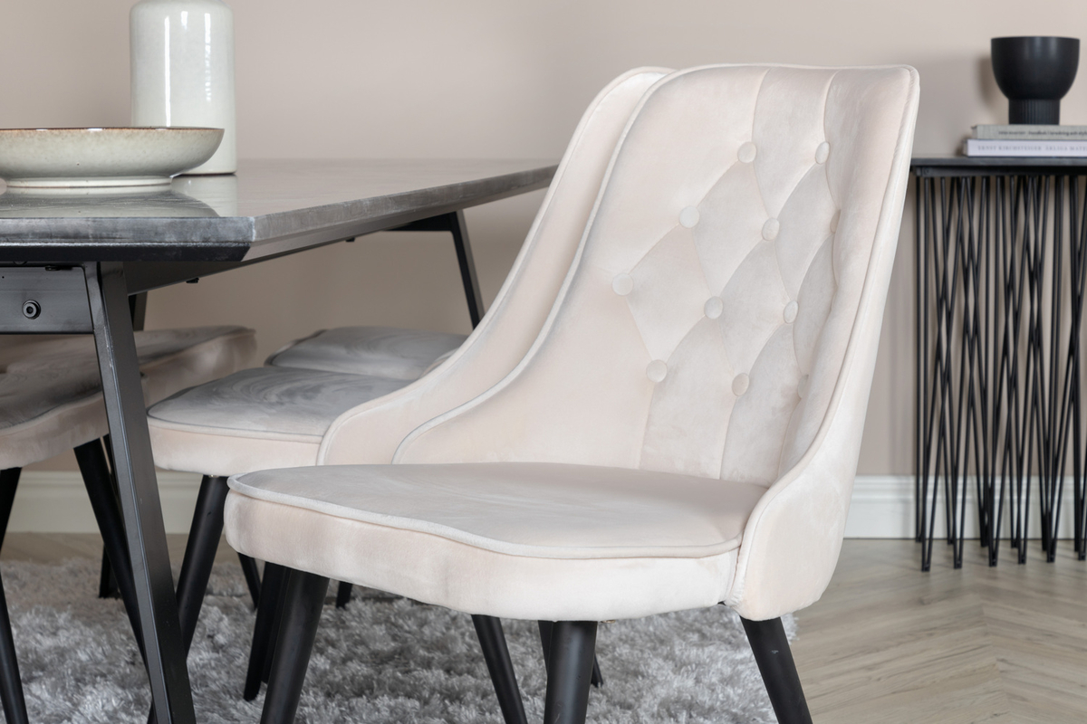 Stol 'Elverum Deluxe' - Beige/Sort
