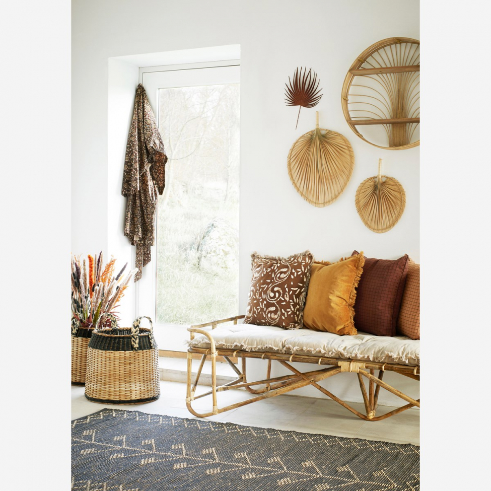 Cirkelformet væghylde 'Bamboo' - Rattan