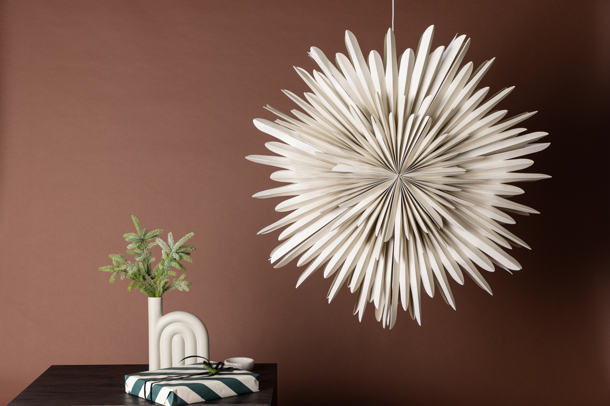 Adventskrans 'Svedala' 100cm - Beige