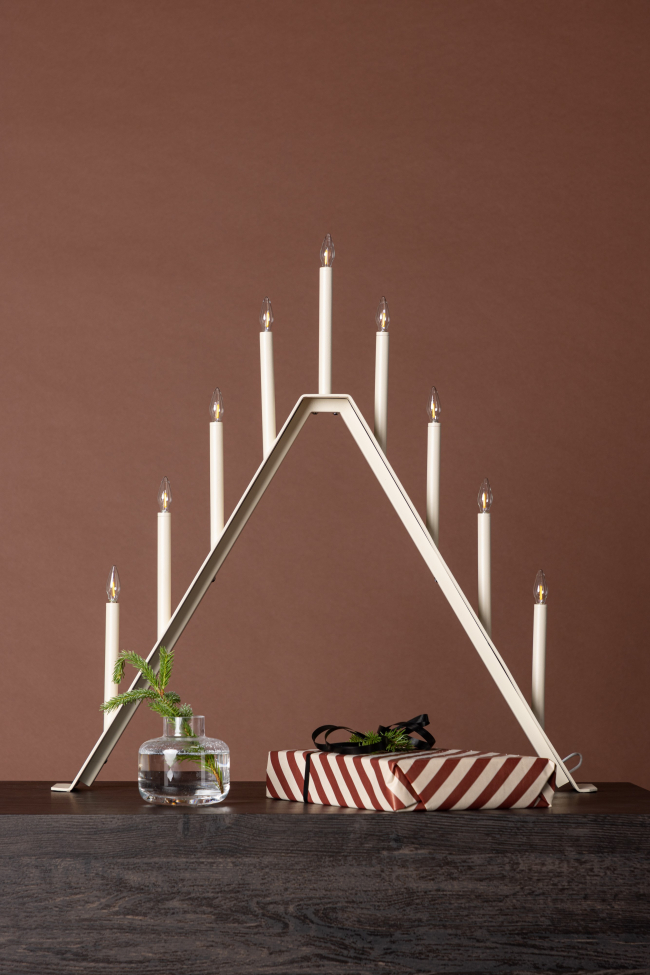Adventsljusstake 'Mölndal' - Beige
