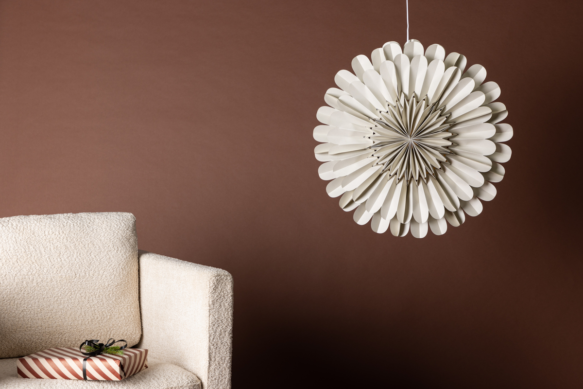 Adventsstjerne 'Mora' - Beige