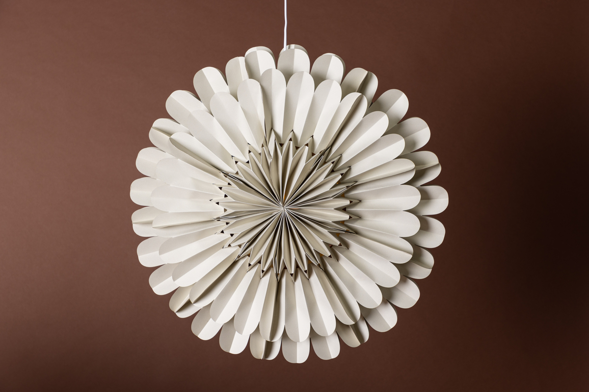 Adventsstjerne 'Mora' - Beige