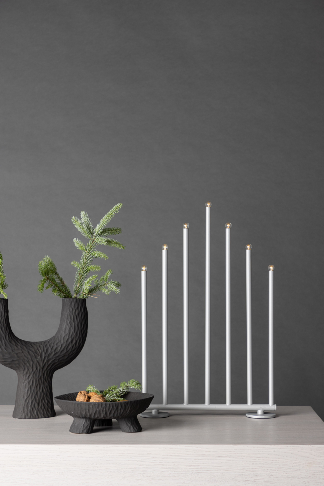 Adventsljusstake 'Åkinge' - Sølv