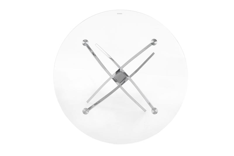 Spisebord 'Dania' Rund 100cm - Sølv