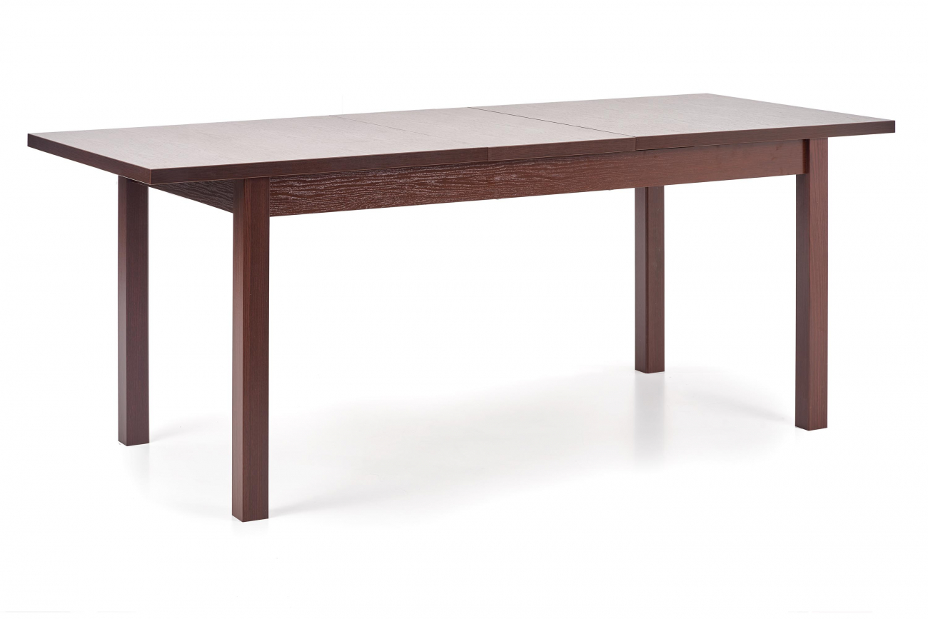Spisebord 'Dark Walnut' 118-158x75cm - Mørkebrun
