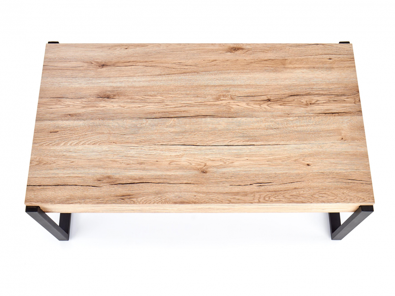 Bord 'Wood' 110x64cm - Natur/Sort
