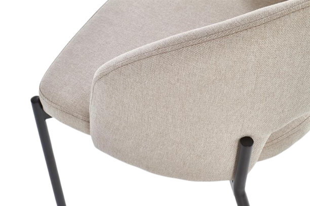 Stol 'Mieres' - Beige/Sort