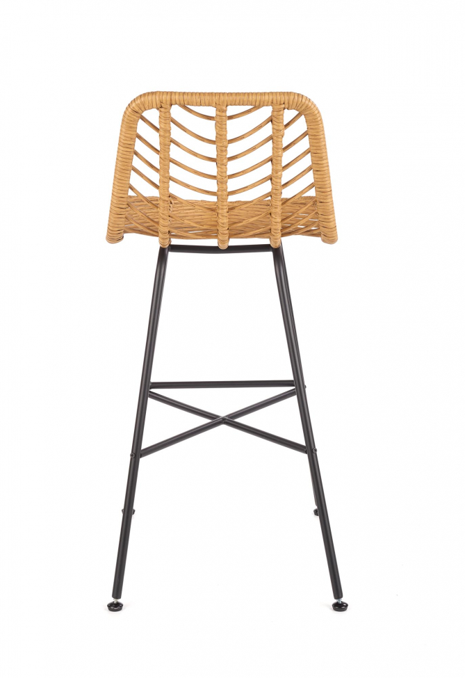 Barstol 'Cane' - Natur/Sort