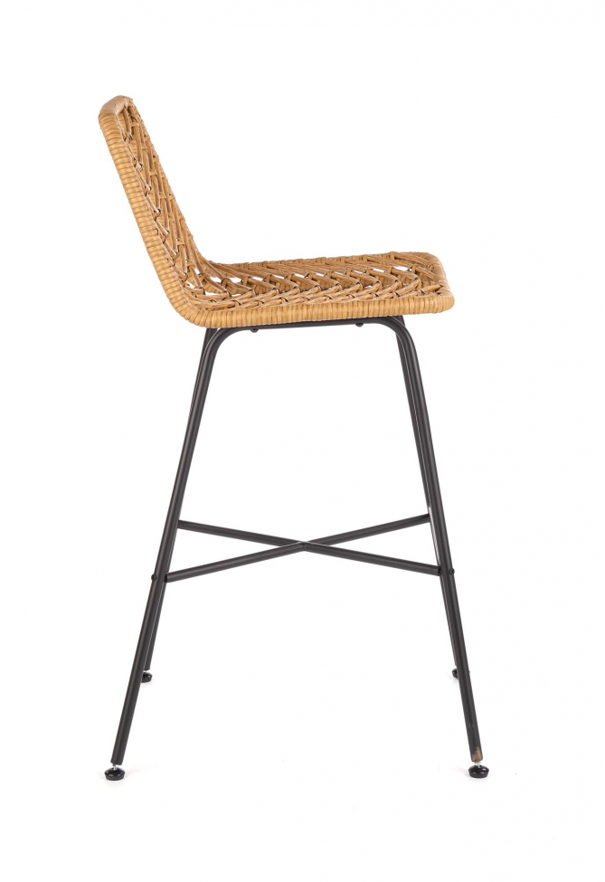 Barstol 'Cane' - Natur/Sort