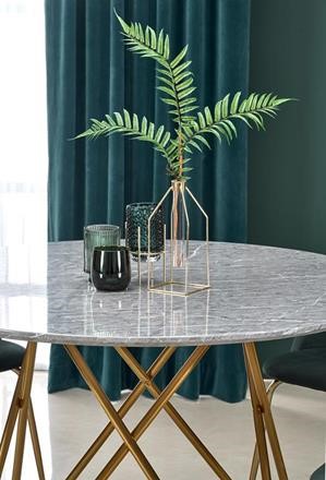 Spisebord 'Bonello' Rund 120cm - Guld/Grå
